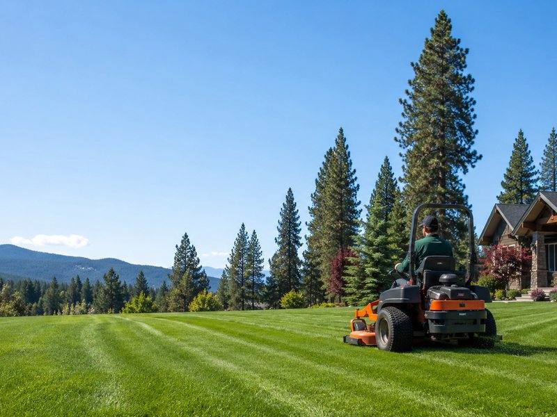 fresh cut lawn
